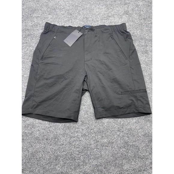Five Four Other - Five Four Mens Black Athletic Performance Shorts Size 38 NWT Zipper Pockets